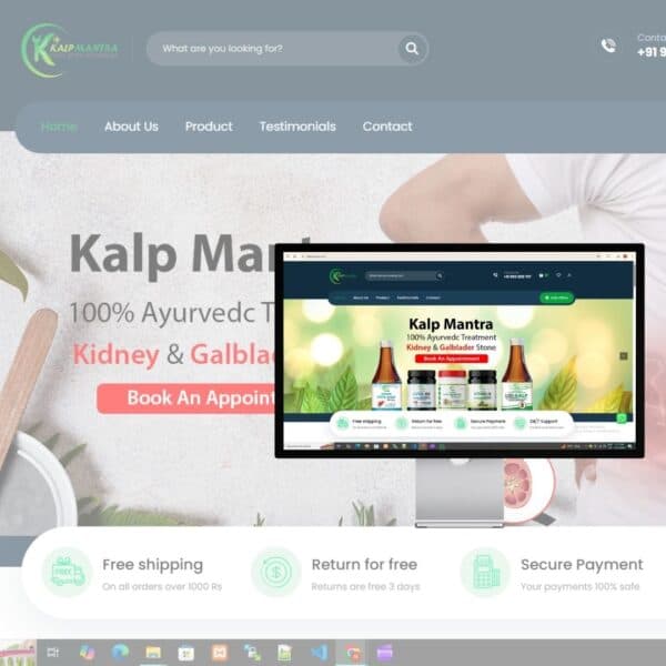 Kalp Mantra — 100% Ayurvedic Treatment & Healthcare E-commerce Platform